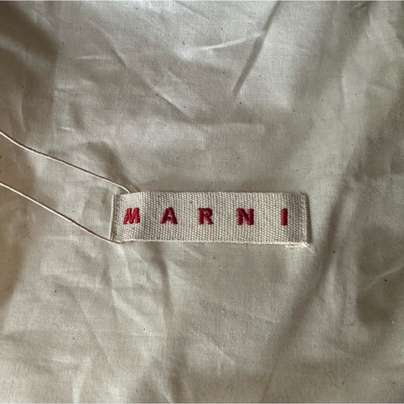 Marni Beige Leather Block Heel Ankle Strap - Picture 6 of 6